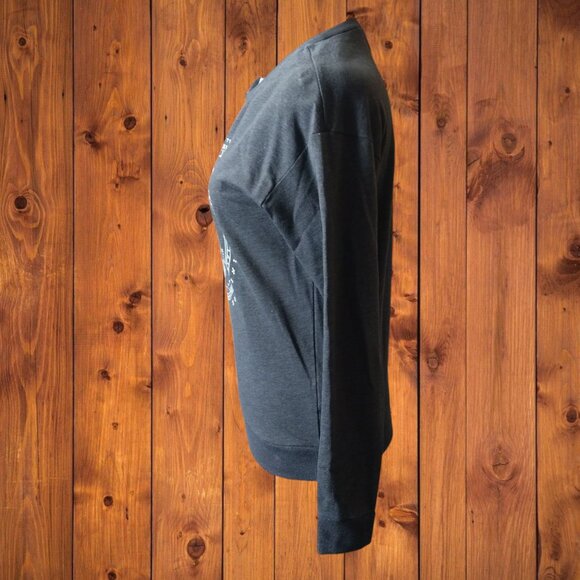 H&M DIVIDED WOMEN'S XS SWEATSHIRT ASTROLOGY ZODIAC GRAY LONG SLEEVE PULLOVER - Picture 3 of 4